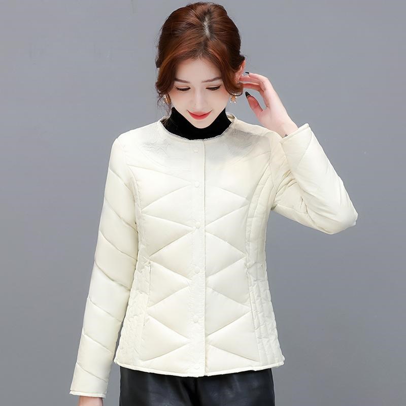 秋冬羽绒服女内胆2024新款中老年轻薄短款妈妈装打底内穿加厚外套