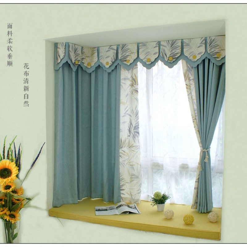 2023新款新中式轻奢泉州漳州南平卧室帘客厅窗帘飘窗美式窗帘遮光