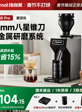 德国wigomat唯咖美咖啡电动磨豆机小型商用研磨机家用意式GK40Pro