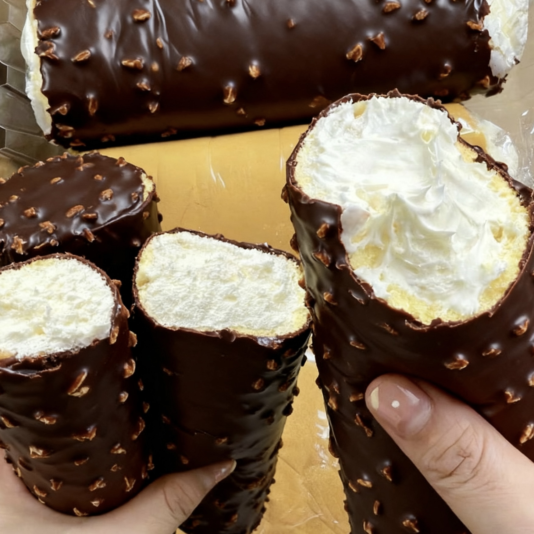 可可脆皮&细腻奶油~爆浆奶油卷