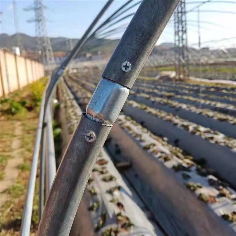 大棚钢管修复接头钢管直内接直管连接管钢管内缩头钢管修理接头