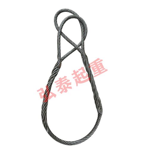 油性/镀锌加长手工编头插编30公分双扣钢丝绳起重吊装用吊车塔吊