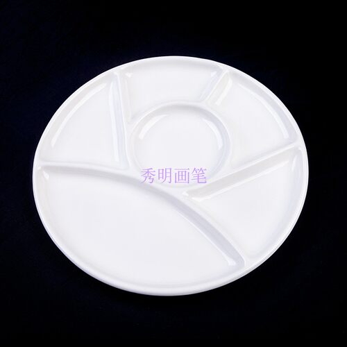 高品质白色陶瓷调色盘CP-111专业水彩水粉丙烯墨汁国画颜料调色盘