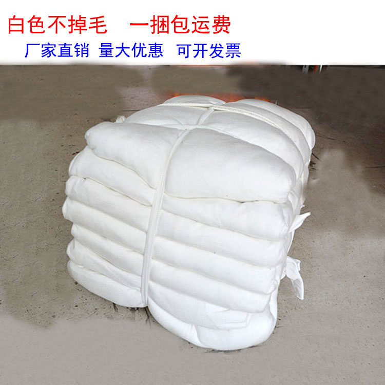 大块本白40四零擦布工业机器机械擦机布劳保用品棉抹布吸水吸油布