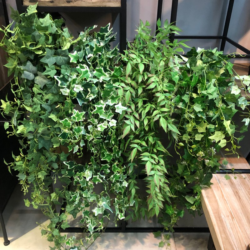 仿真常春藤绿植藤蔓大把束挂藤南天竹叶植物墙藤条垂吊装饰爬藤
