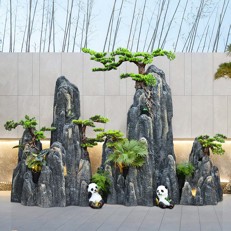 大型假山流水喷泉茶室内玄关店铺酒店公司大堂装饰招财造景观摆件,家居饰品,户外/庭院摆件,淘宝优惠券,粉丝福利购,淘宝优惠卷