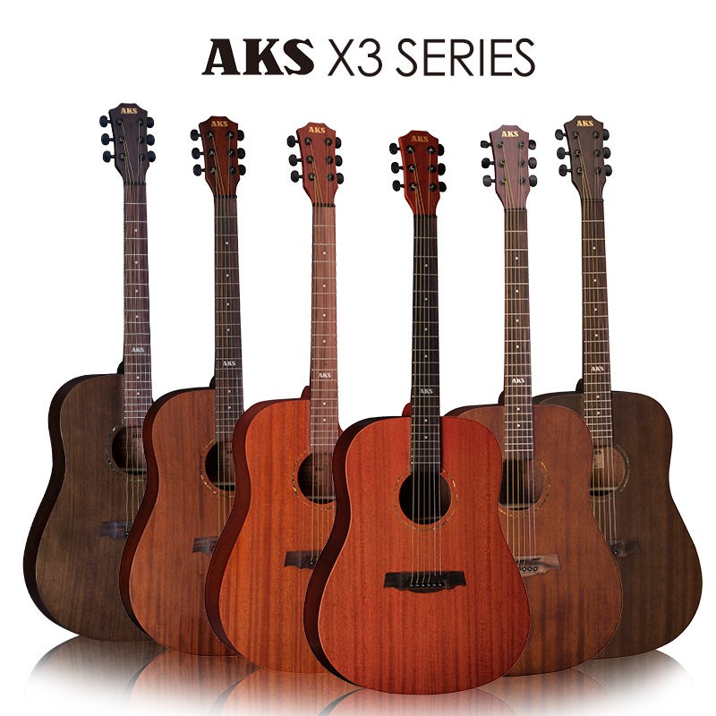 KANON卡农吉他AKS复古色38/40/41寸民谣吉他初学者新手练习木吉它