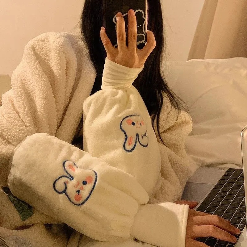 袖套手套二合一冬季保暖防脏护袖