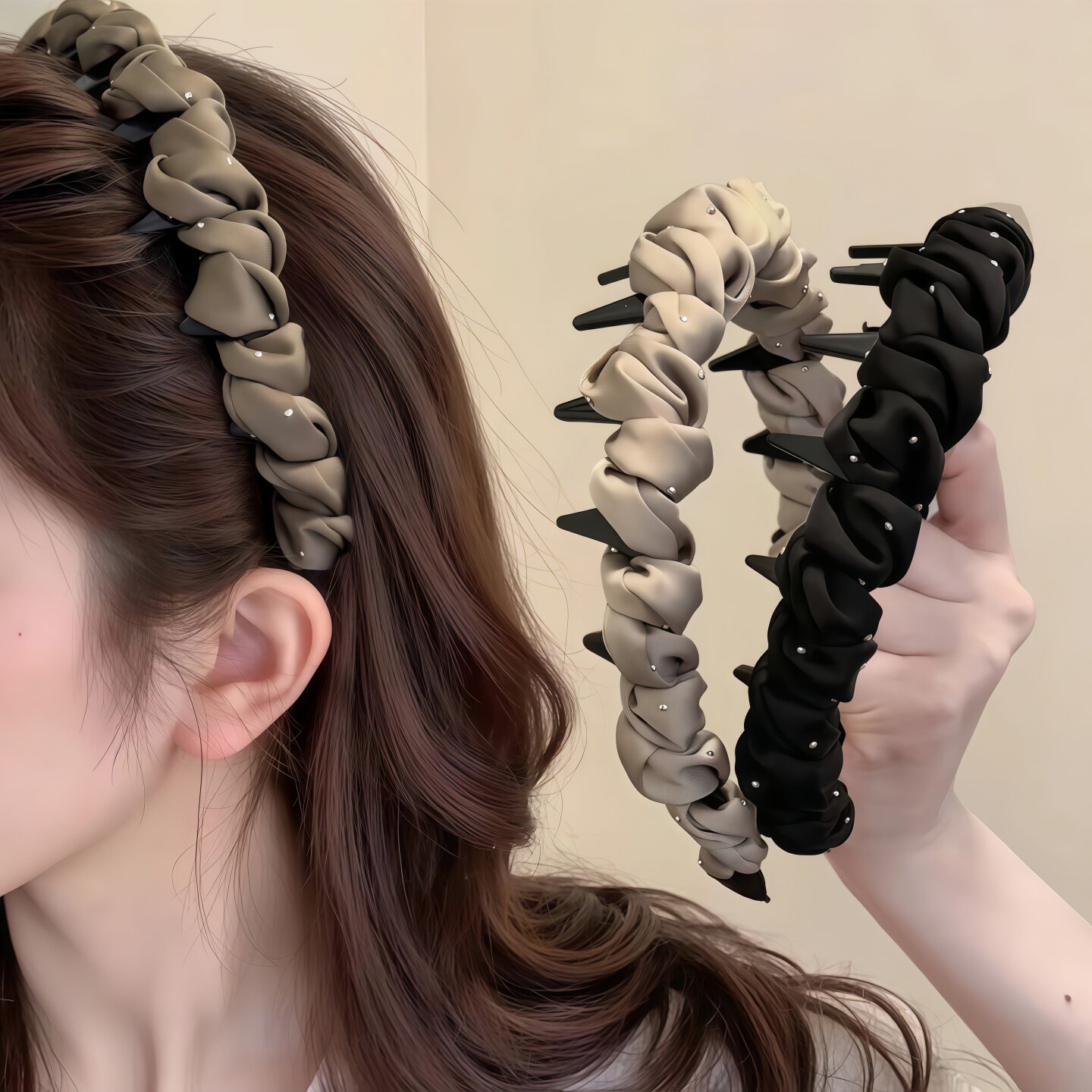 满天星齿梳发箍女显脸小头箍发饰