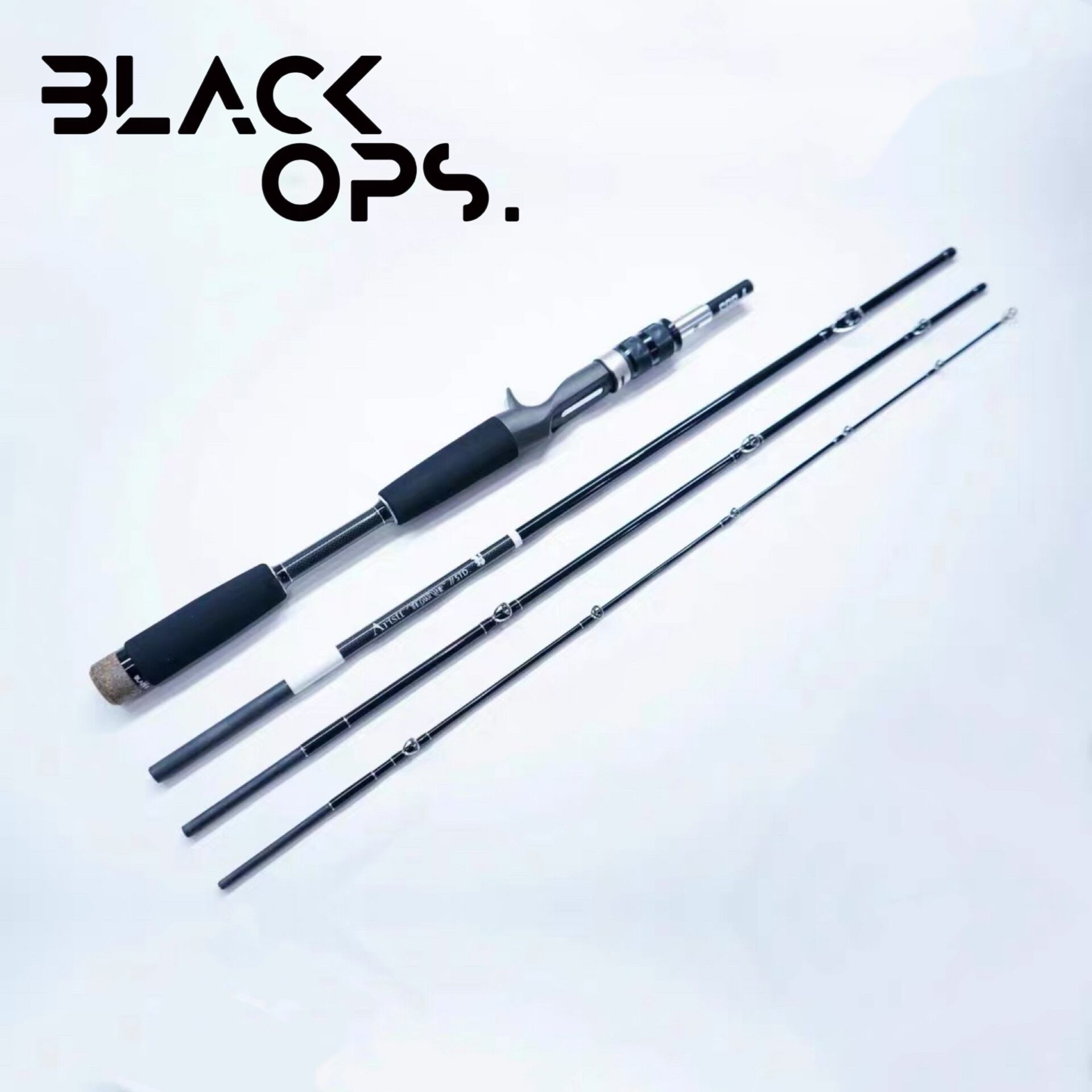 BLACKOPS.新款暗刺/爱丽丝/黑色行动多节路亚竿可携式海/淡水通用