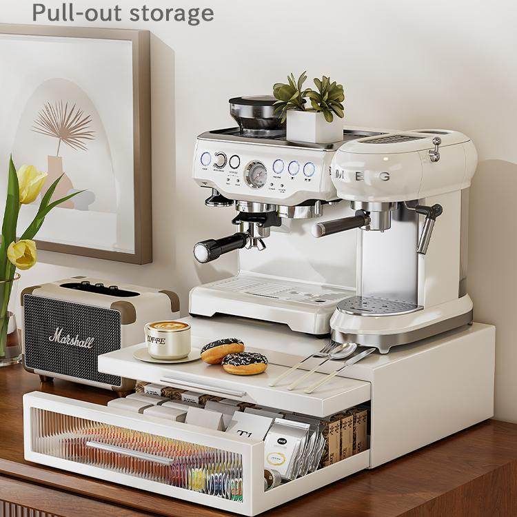 延伸板抽屉式咖啡机置物架厨房水吧台桌面茶包杯子收纳分层放置柜,家庭/个人清洁工具,杯架,淘宝优惠券,粉丝福利购,淘宝优惠卷