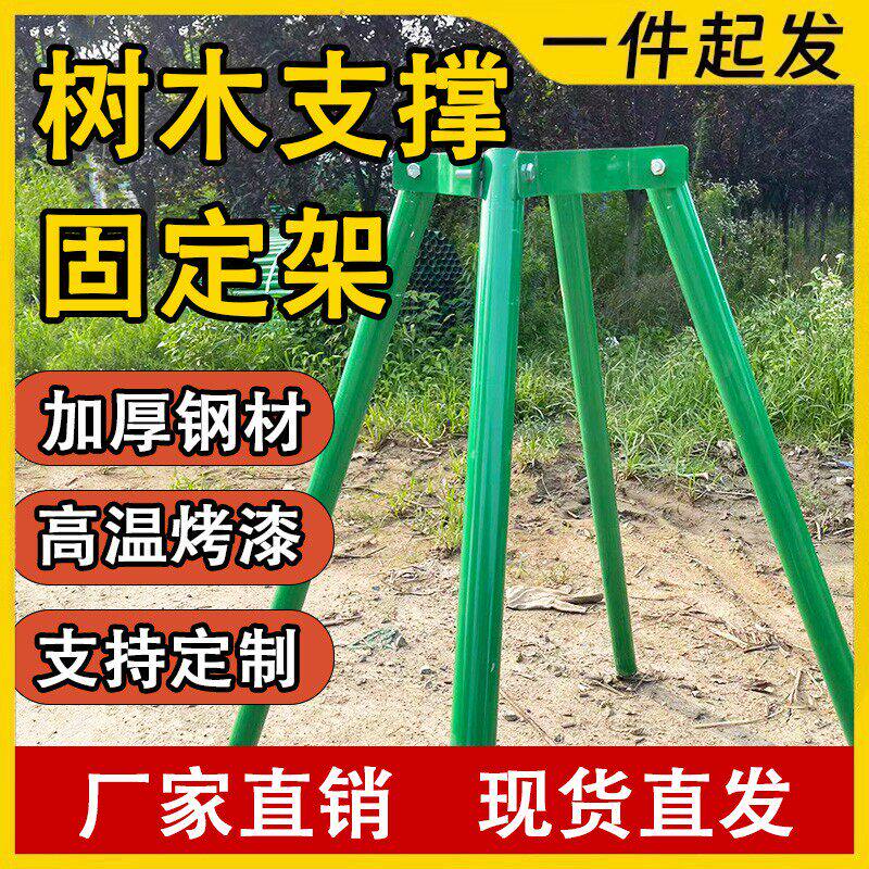 镀锌钢管树木支撑架固定器园林绿化防风大树支伸缩杆苗木园艺支架