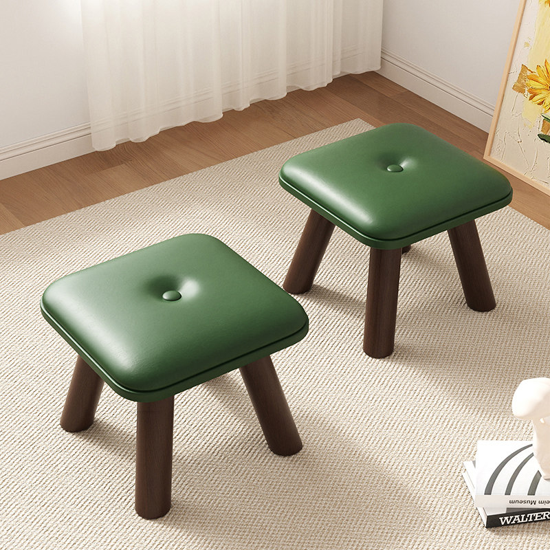 三梦实木小凳子家用矮凳板凳客厅软包沙发凳门口换鞋凳方凳儿童凳,住宅家具,矮凳,淘宝优惠券,粉丝福利购,淘宝优惠卷