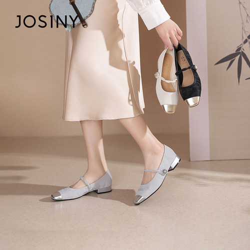 卓诗尼玛丽珍鞋女新中式软底单鞋