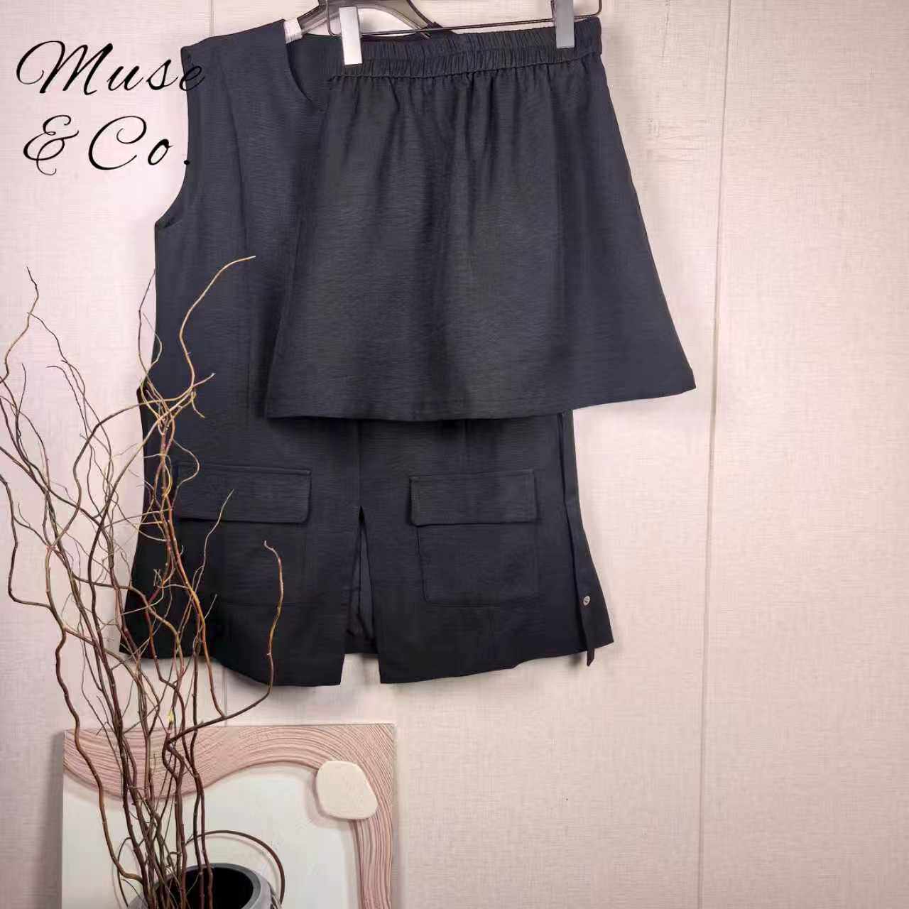 MuseCo2026春夏新款套装半身裙