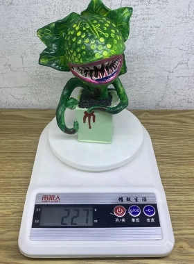 万圣节食人花恐怖摆件树脂工艺品血腥食人花绿色植物庭院摆件
