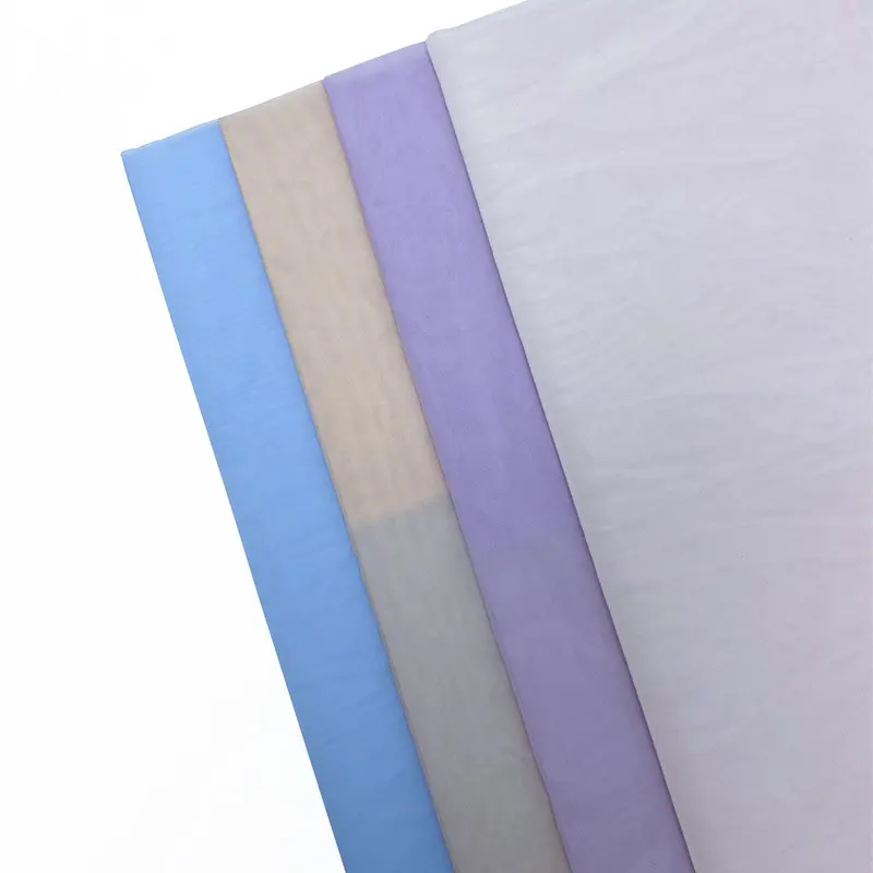 欧根纱加柔软轻滑纱面料布料女装面料表演服公主裙婚纱礼服