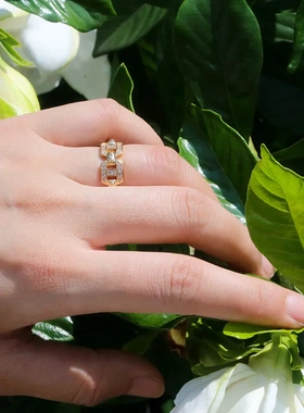 wish热卖铜戒指爆款配饰欧美朋克风格戒指创意款男士指环