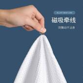 浴室浴帘杆卫生间高档防水布帘子干湿分离淋浴隔断挂帘防霉免打孔