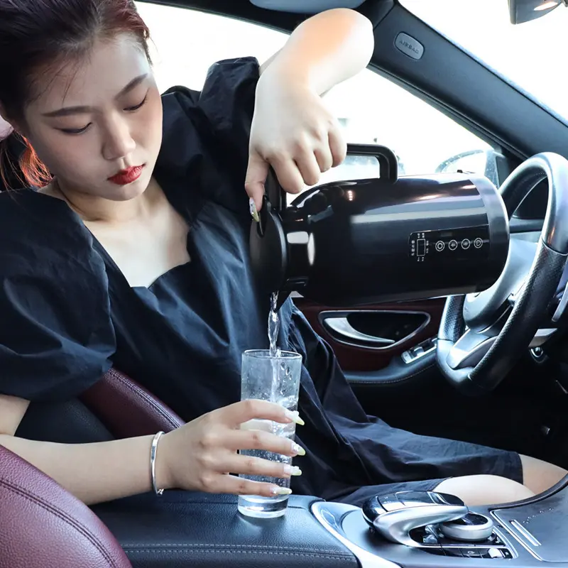 车载电热杯不锈钢内胆加热水杯车用热水器保温杯12v/24v加热水壶