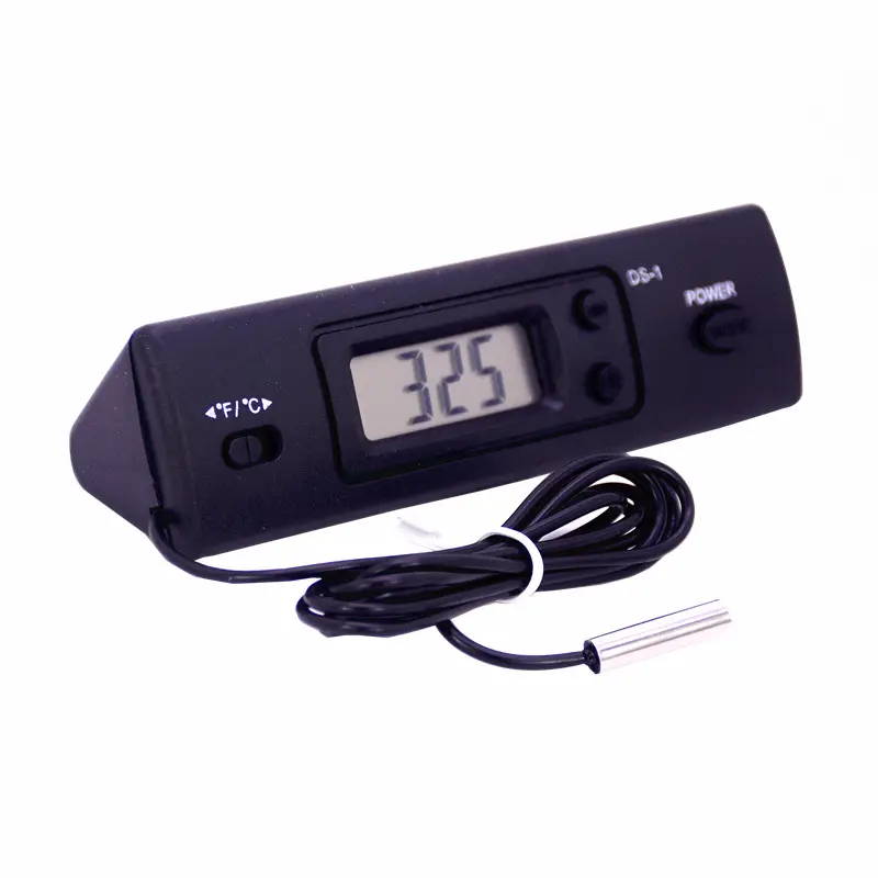 电子数显温度计室内外冰箱空调温度表时钟新能源冷藏车ds-1