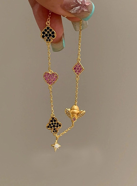 vintager中古金色蜜蜂手链女