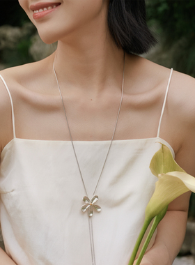 千代兰花朵项链女时尚颈链