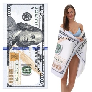 towel美元 beah 沙滩巾超细纤维印花浴巾吸水毛巾可定制