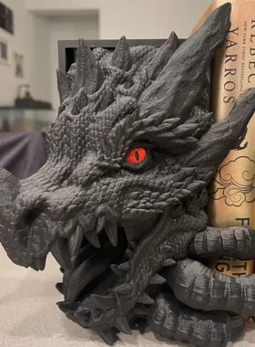 爆款商品 树脂工艺品 龙 美式居家装饰魔龙书靠小摆件