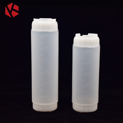 双头FIFO挤压瓶倒置防漏悬挂式挤酱瓶挤压果酱番茄定量PE酱汁瓶