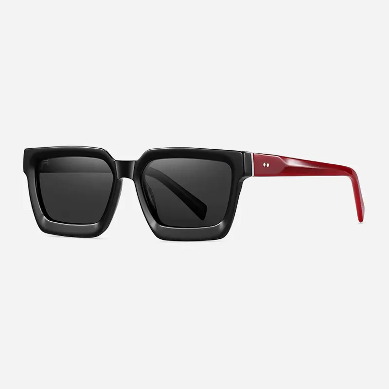 热销大框醋酸纤维墨镜男女复框个性拼料板材太阳镜潮