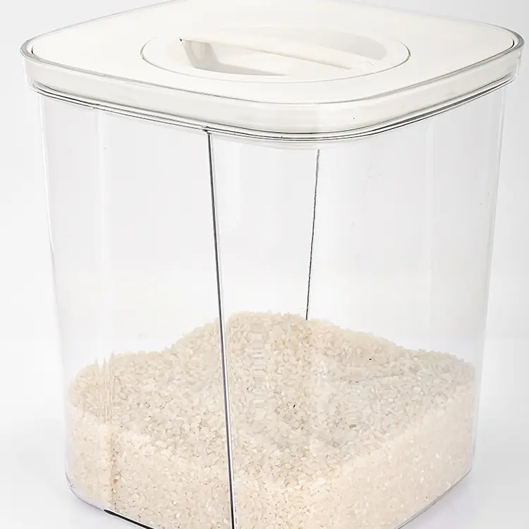 日式10kg米桶面桶厨房收纳箱密封储米箱杂粮防潮防虫储藏罐