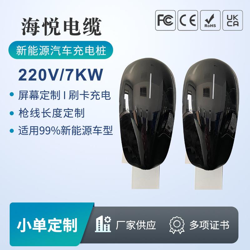 新能源汽车充电桩7kw充电枪头新能源国标汽车家用220V交流充电桩
