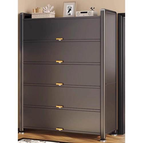 钢制鞋柜防尘入户家用门口玄关柜新爆款大容量铁艺上翻门多层鞋架