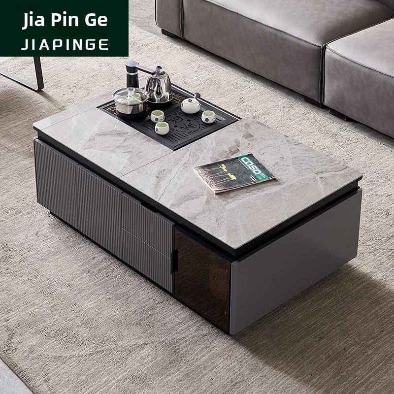 2025新款自动升降茶几泡茶一体客厅小户型岩板功夫茶台茶具一整套