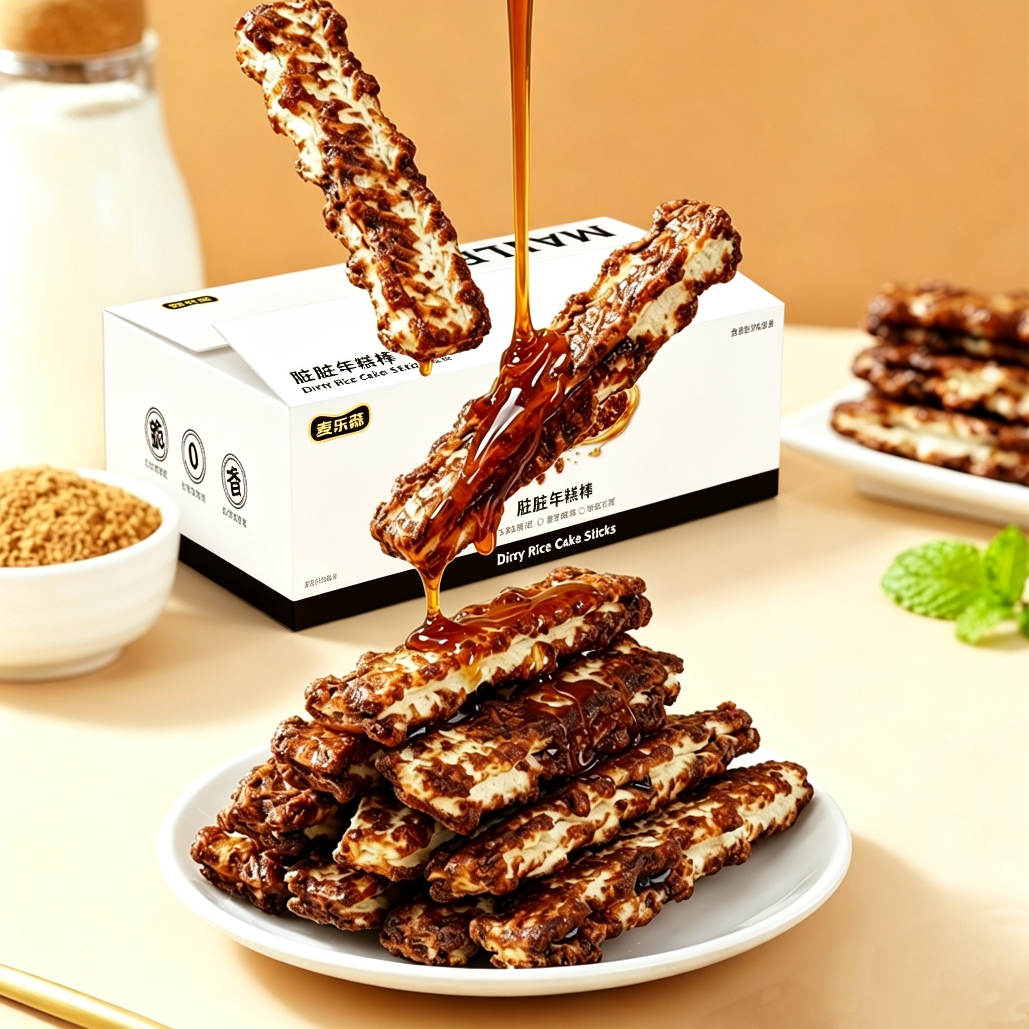 麦乐森红糖脏脏年糕爆米花零食图片