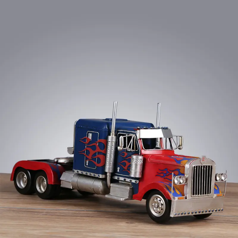 摆件时尚家居饰品 铁皮汽车模型创意储蓄罐金属工艺品摆件几何形