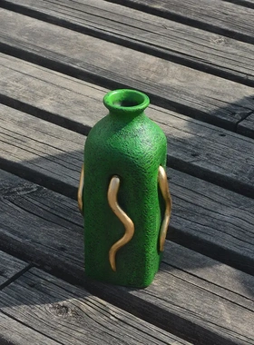 跨境新款北欧风格创意家居花瓶摆件客厅玄关装饰树脂工艺品摆件