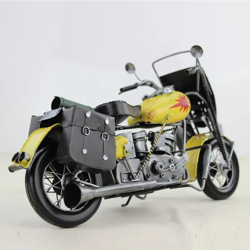 哈 雷 铁皮摩托车模型 升级版特大号 创意工艺品MTC17家居生日