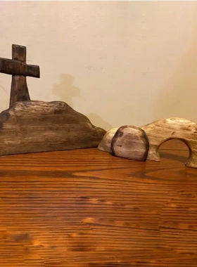 爆品新款the  empty tomb 节日场景现场装饰摆件松木欧式派对聚会