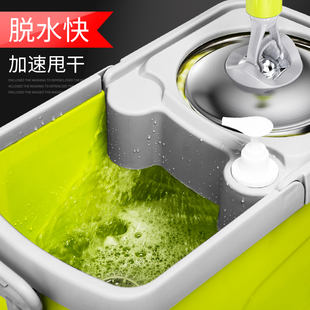拖把 拖把免手洗家用i干湿两用墩布拖布桶带甩干一拖自动净旋转式