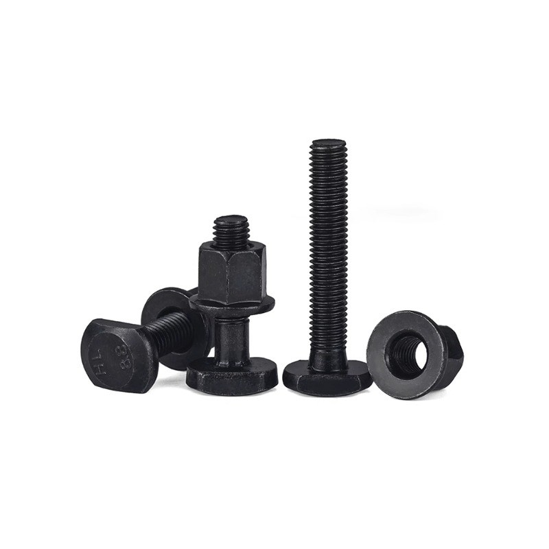 M8M10M12hM16M18梯型螺丝螺母套装8.8级T型冲床模具压板螺丝螺帽