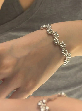 韩系小葡萄仿珍珠手链女轻奢小众