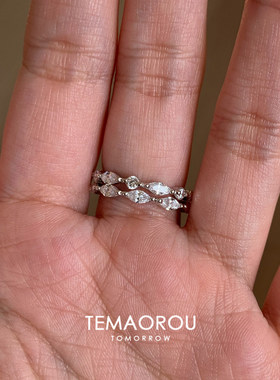 清冷感食指戒极细设计感银色戒指