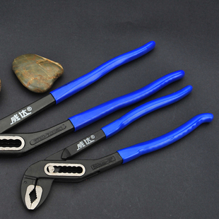 威达工业级铬钒钢水泵钳水管钳大开口 10L-12寸欧式沾塑柄水泵钳