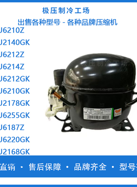 恩布拉科NEU6212GKNEU6255GKNEU6220 2150 2168GK冰箱冰柜压缩机