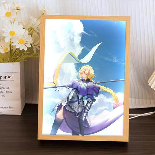 Fate Grand Order游戏周边镜子灯光画发光礼物摆画卧室音响小夜灯