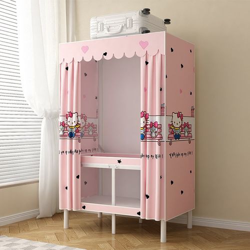 免安装折叠衣柜卧室布衣柜出租房用收纳柜布艺大号简易挂衣橱