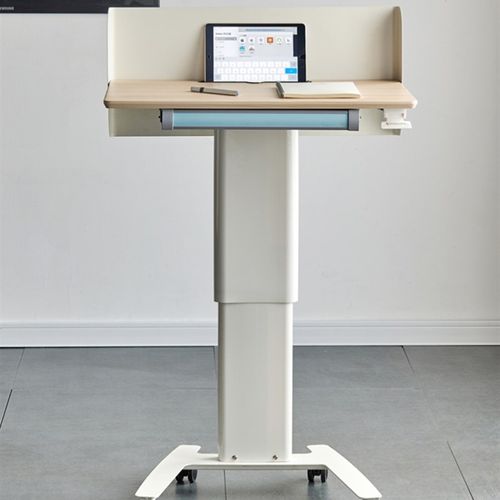 升降演讲台发言台现代简约教室会议室可移动小讲台桌子主持发言台