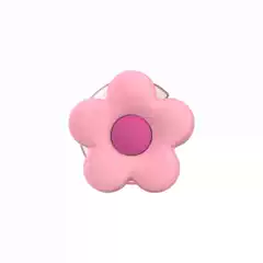 Casosefy 3D Flower Magnetic Stand Silicone Pink Heart Foldable Suction Cup Wave Pattern Universal for Apple Huawei